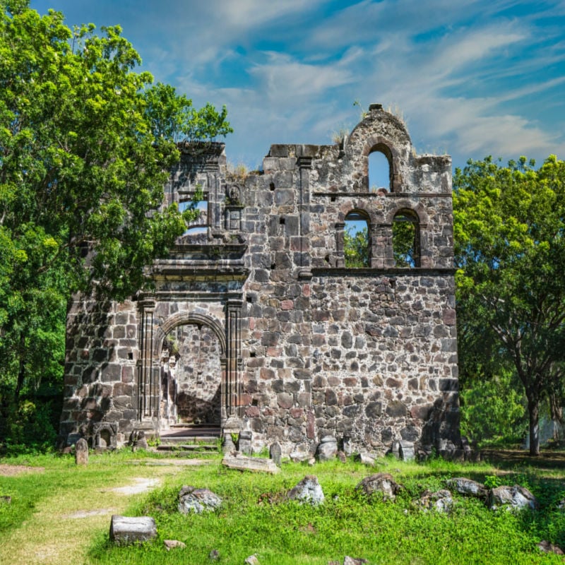 Ruins Of La Marinera Church In San Blas, Nayarit, México.