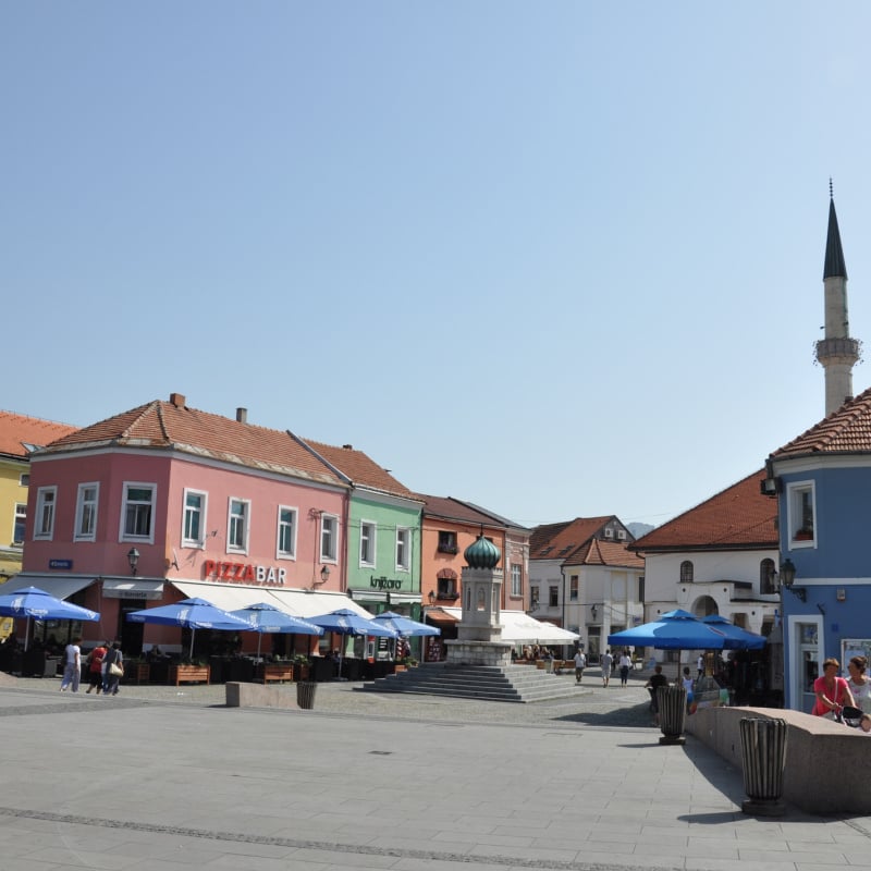 main square of tuzla bosnia