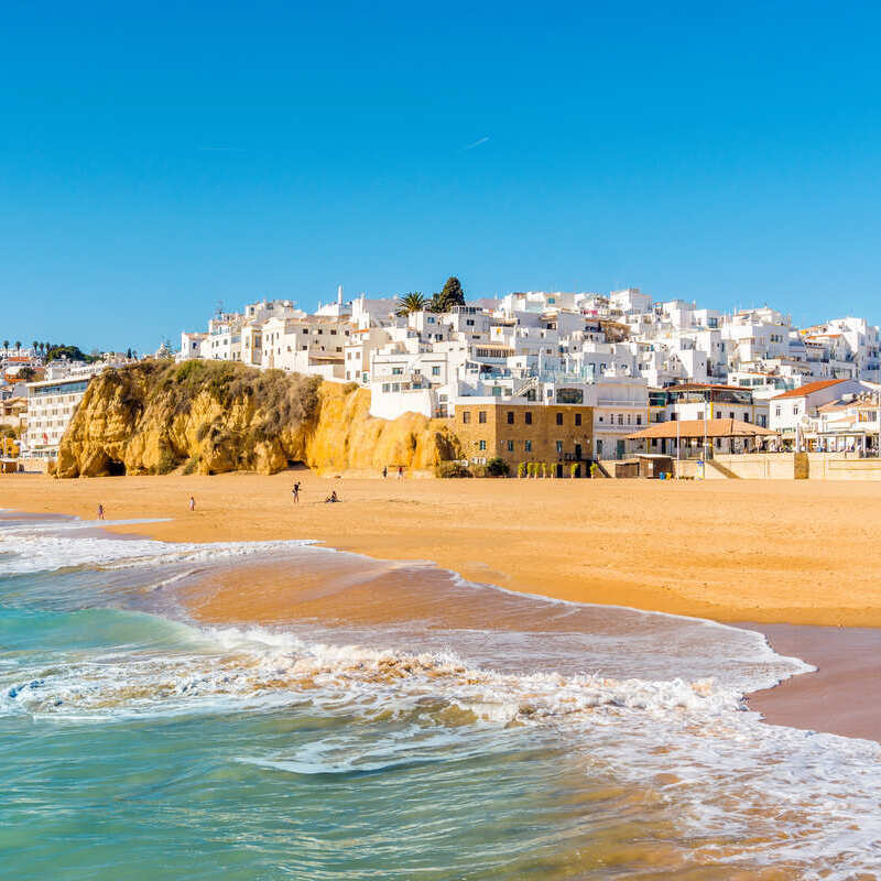 View Of The City Of Albufeira In The Algarve, Southern Portugal, Southern Europe